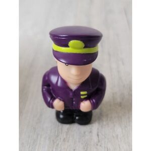 Battat purple conductor construction person doll toy figure